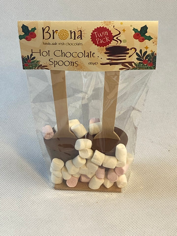 Christmas Hot Chocolate Spoon Twin Pack
